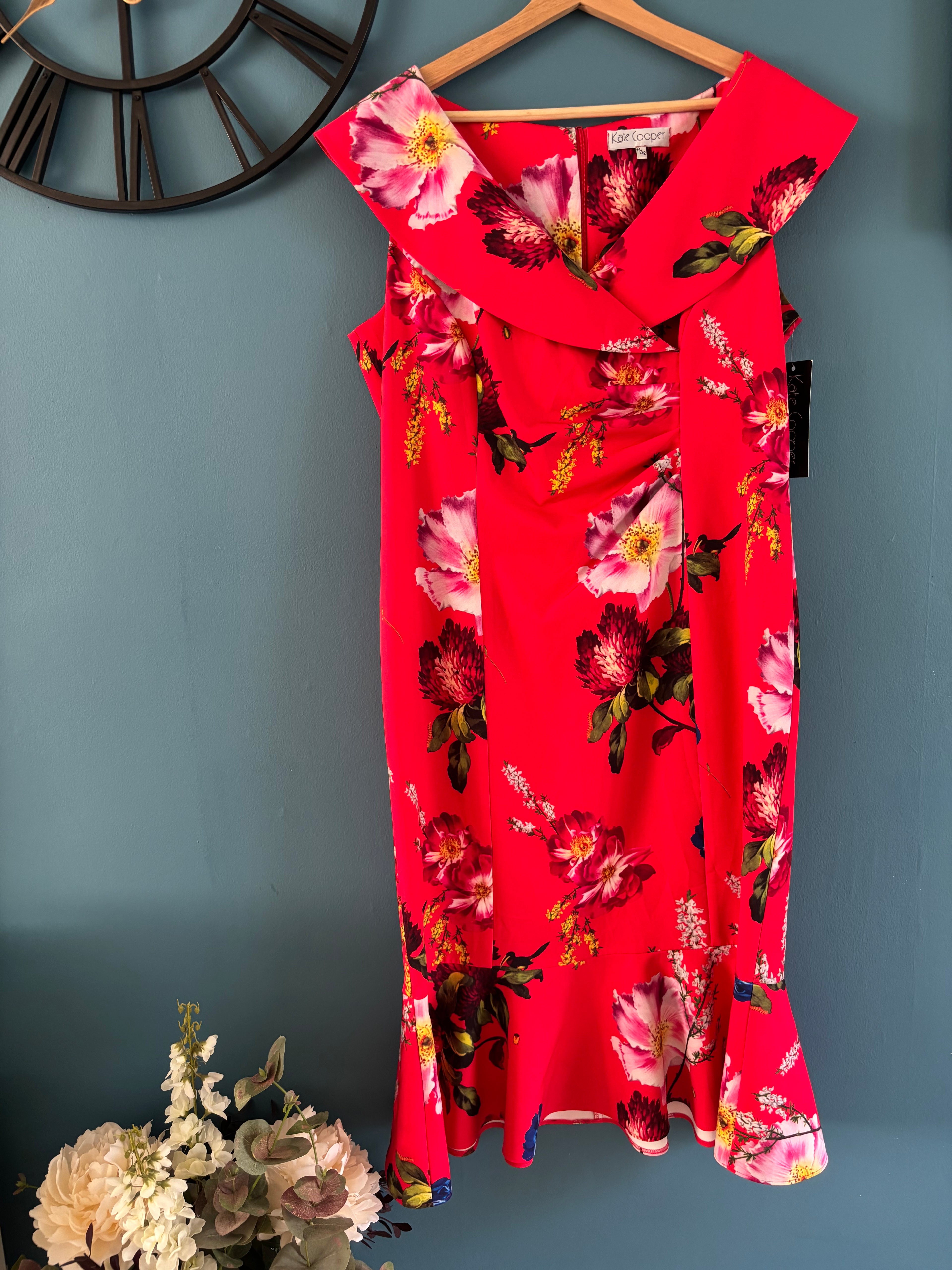 Kate Cooper - Red Floral - Size 10