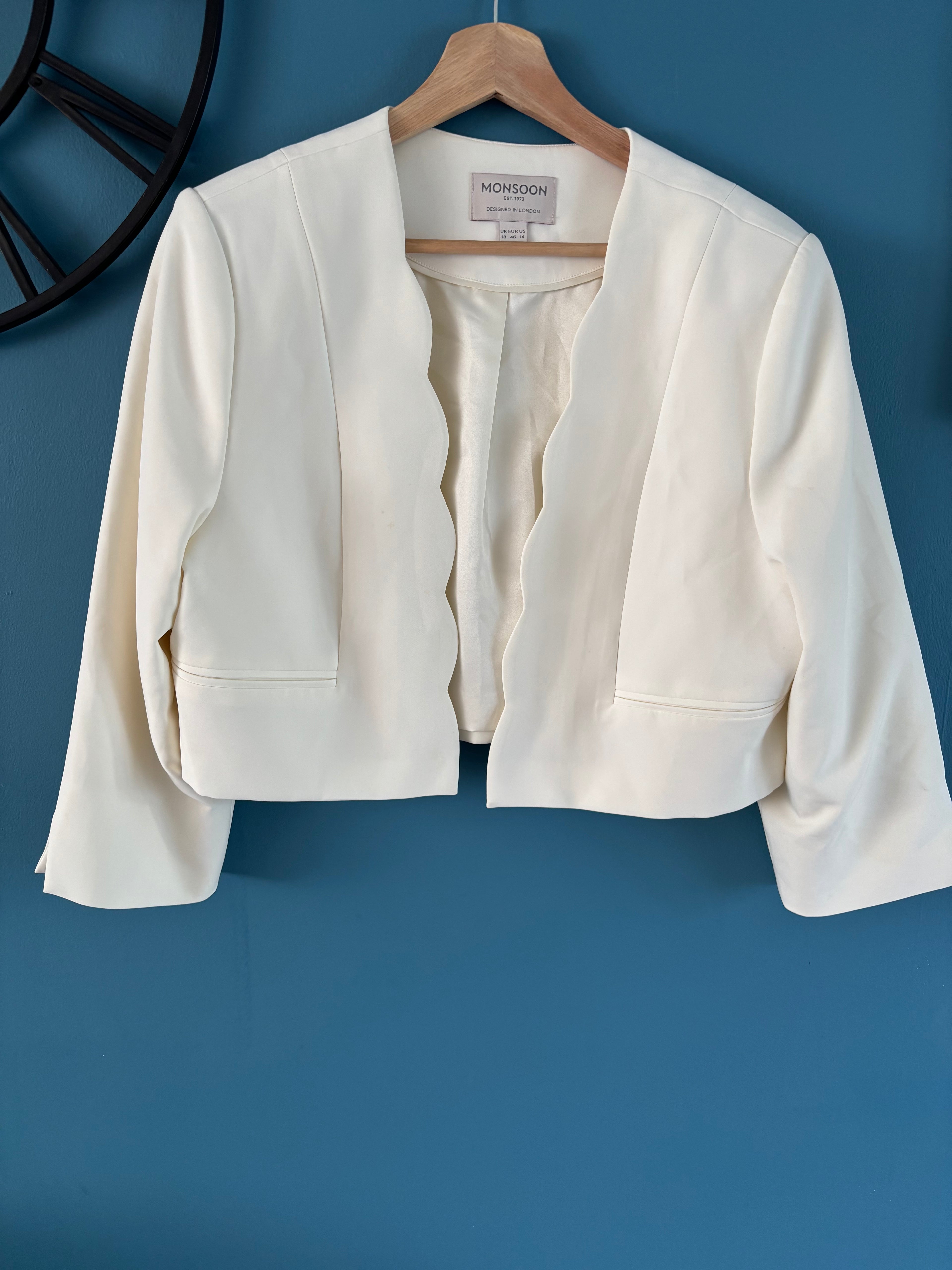 Jacket -Monsoon -Cream - Size 18
