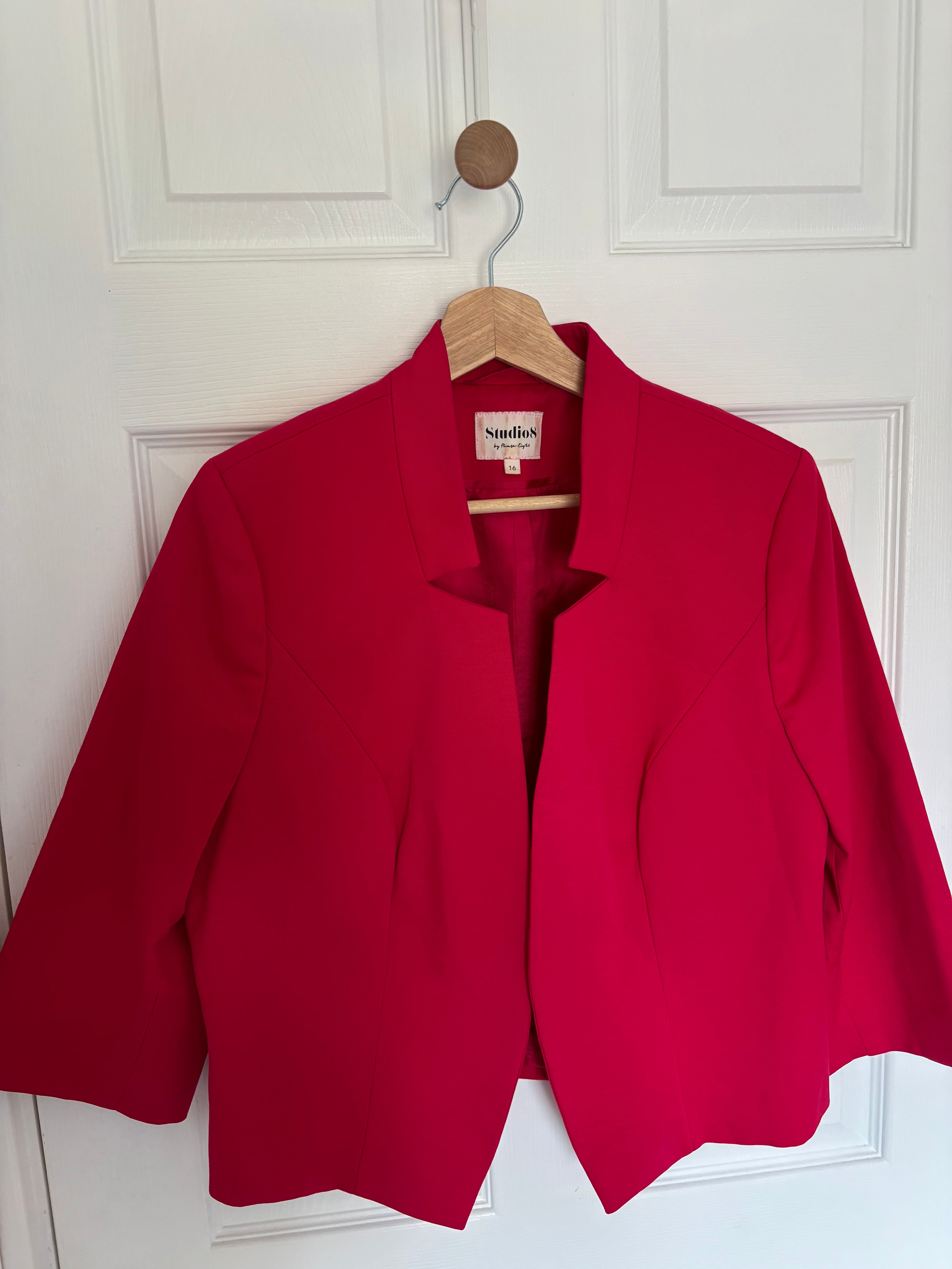 Jacket - Studio8- red -  Size 16