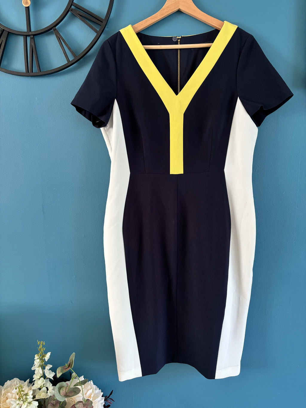 M&S -Navy/Yellow - Size 16
