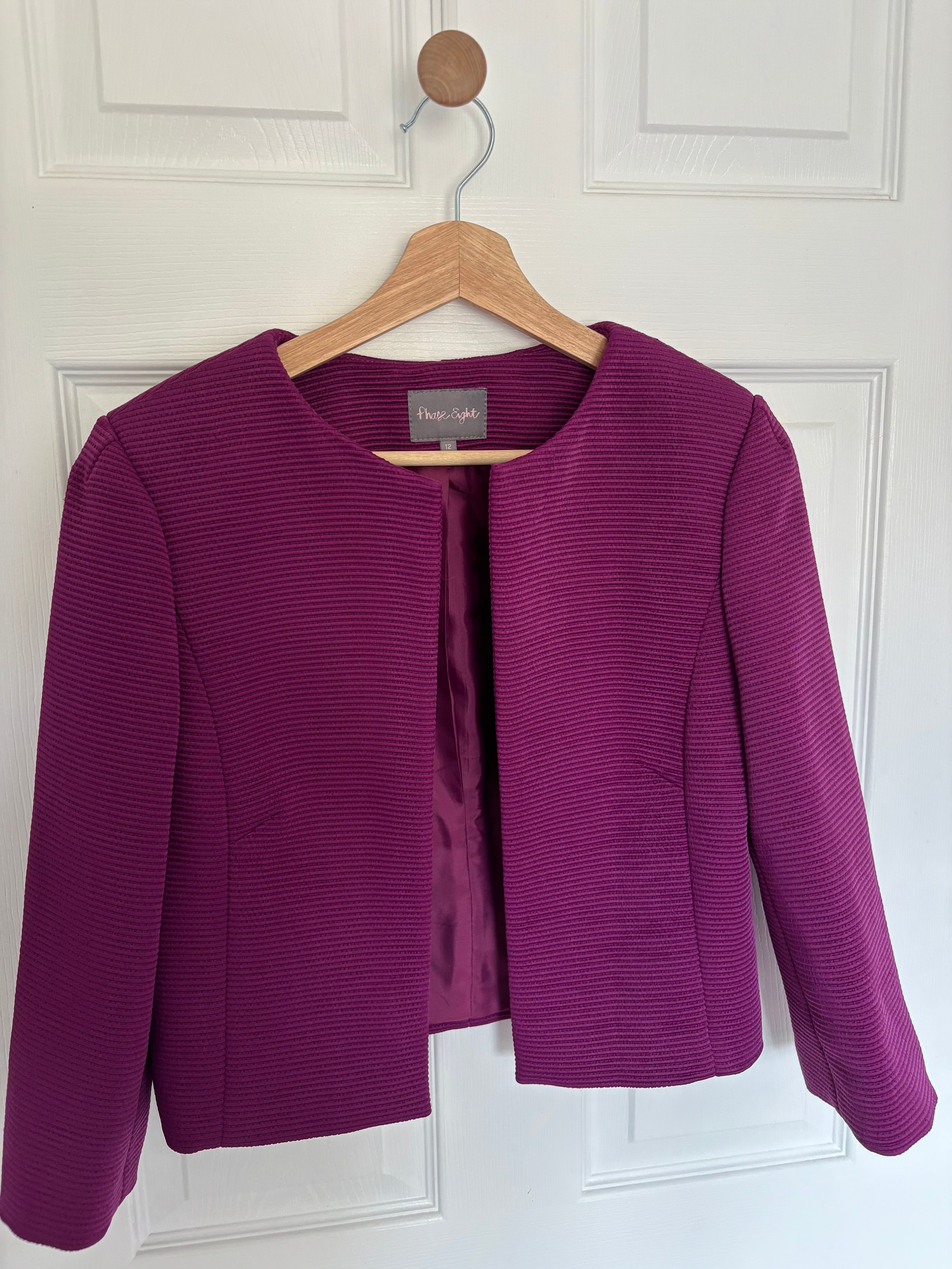 Phase Eight - purple jacket -  Size 12