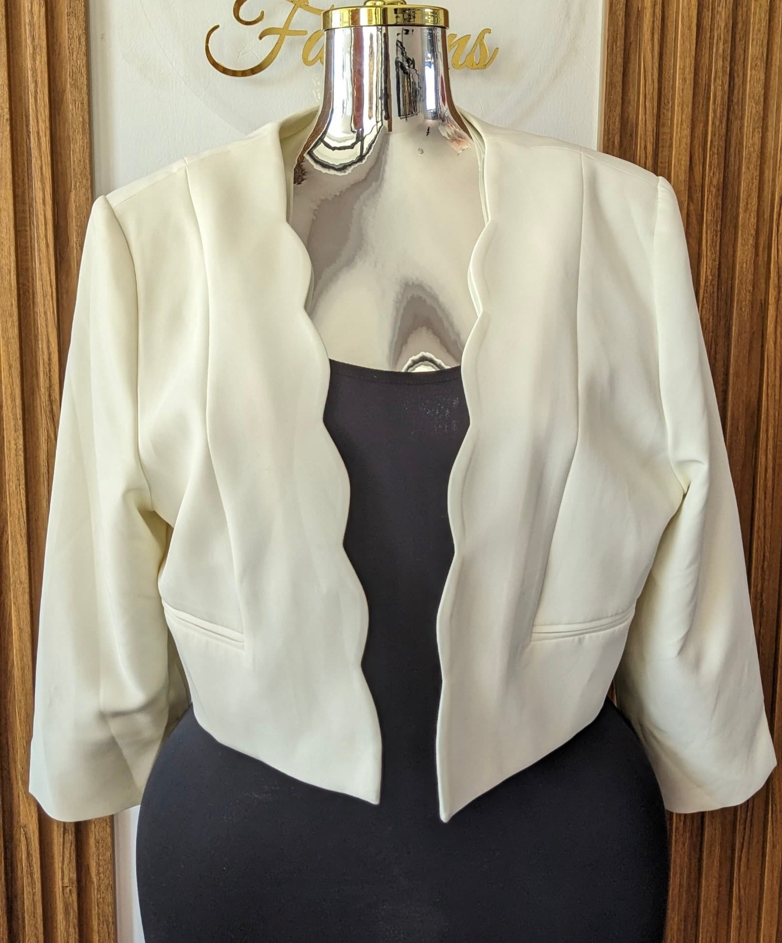 Jacket -Monsoon -Cream - Size 18