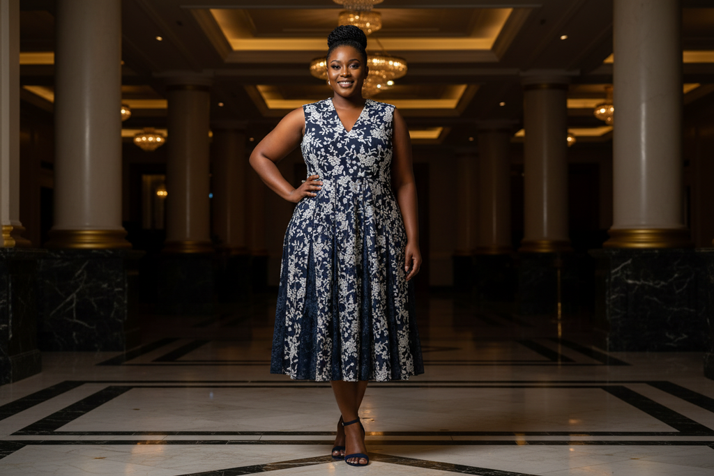 Hobbs Embroidered Dress - Luxury, Bun Hairstyle