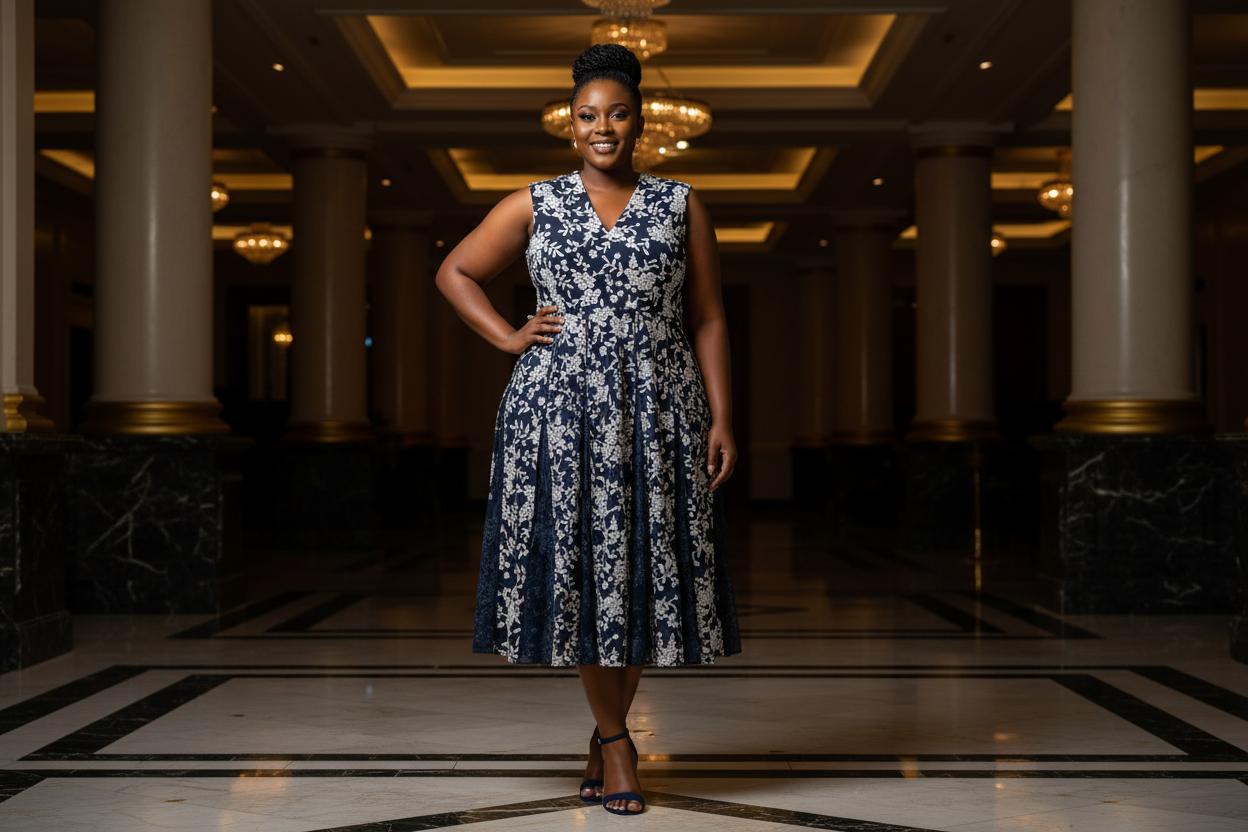Hobbs Embroidered Dress - Luxury, Bun Hairstyle