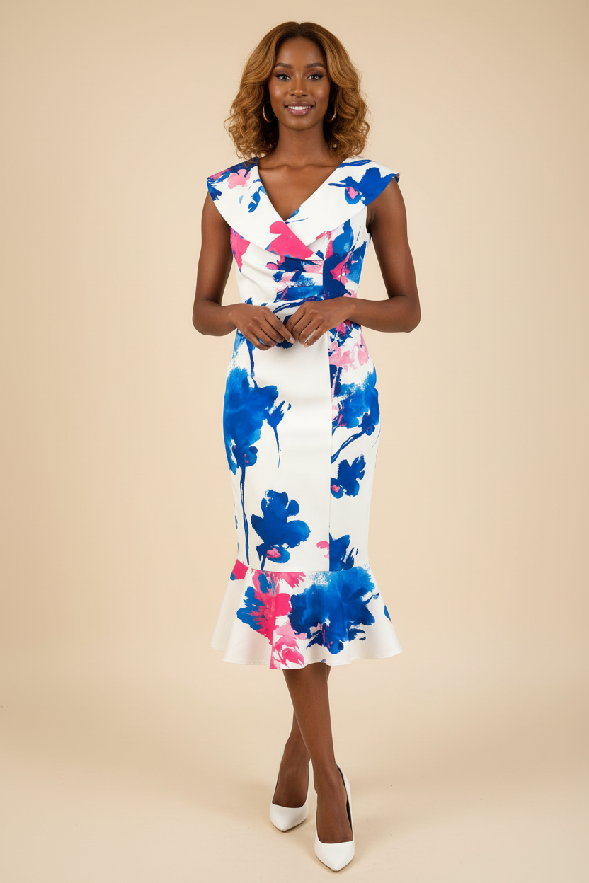 Kate Cooper White Blue Size 10 - Professional 2