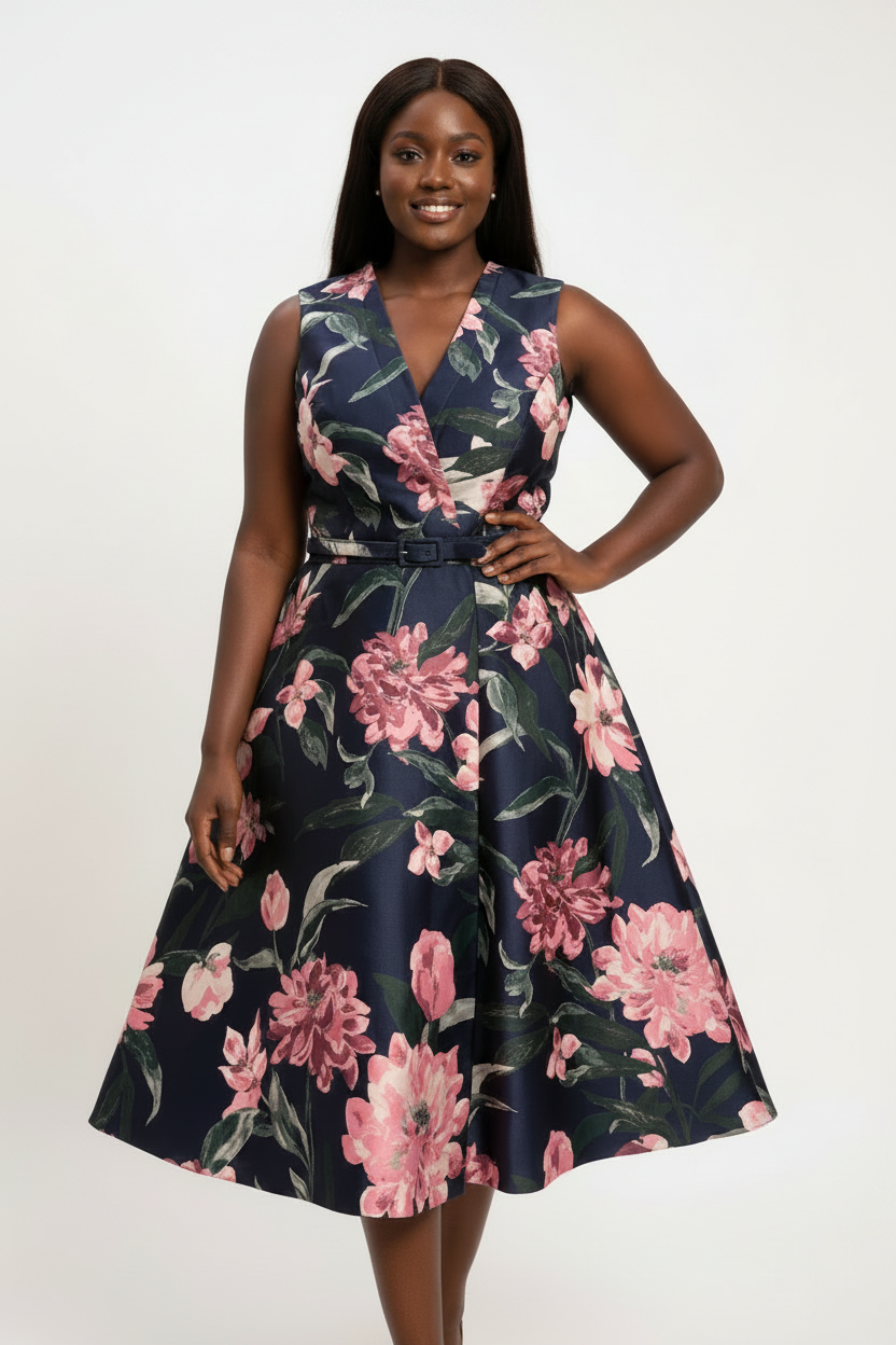 Navy Floral - Studio Bright