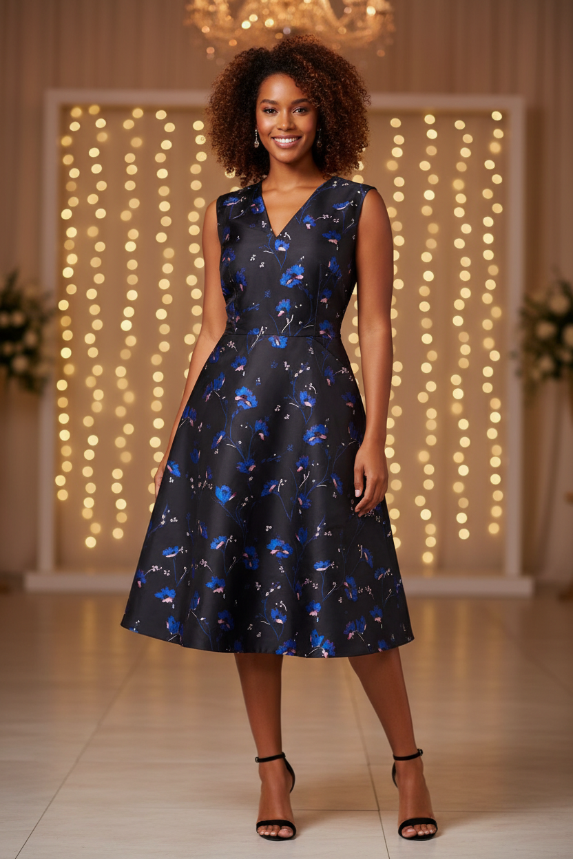 Phase Eight Black Floral Size 16 - Party