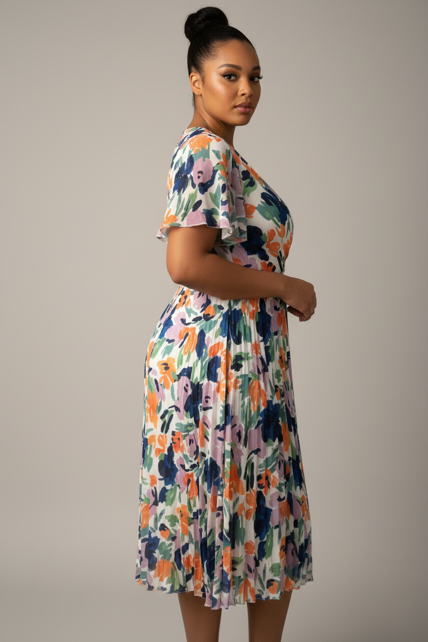 Phase Eight Orange Floral Size 20 - Professional 2